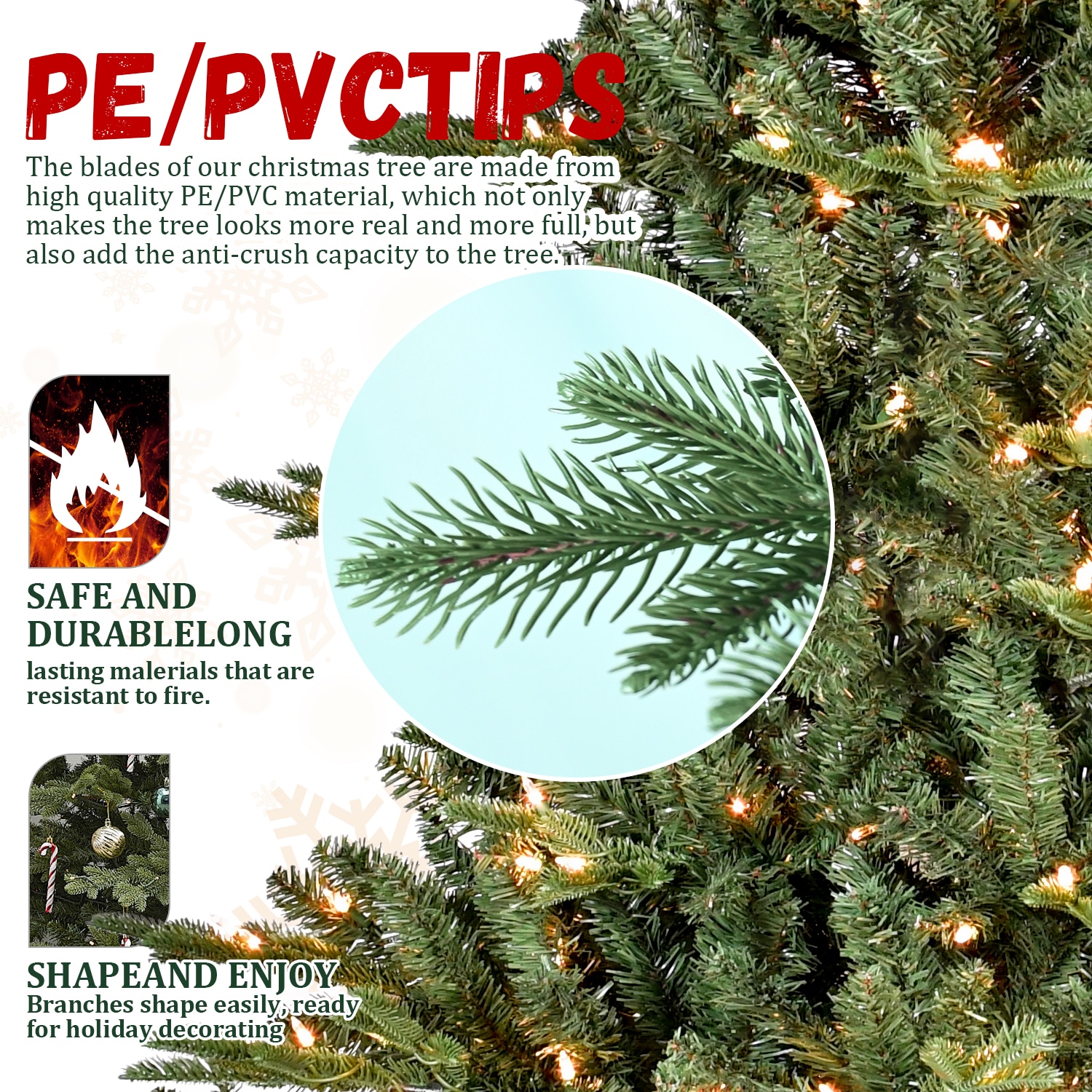 4ft PE/PVC Mixed Tree
（memory Wire+iron Wire）_voghion.com